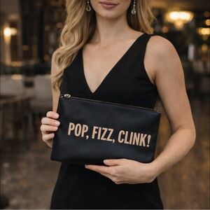 KATE SPADE POP FIZZ CLINK CLUTCH BAG & PILLOWCASE